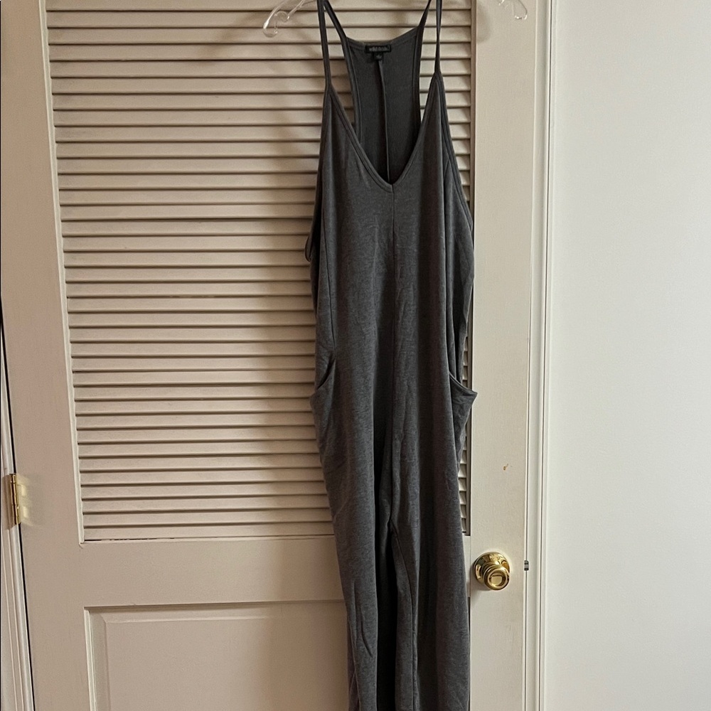 Wild Fable Charcoal Knit Jumpsuit